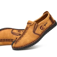 Большие размеры; обувь из натуральной кожи; Мужская обувь для взрослых; сезон весна-осень; Новинка; брендовые мокасины для прогулки в стиле ретро; кожаная обувь; тренд для отдыха