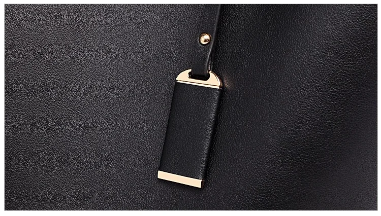 MJ Women Tote Bag Leather Big Bag Female Simple Handbag Large Capacity Shoulder Bags Bucket Women Composite Bags Shopping Tote (16)