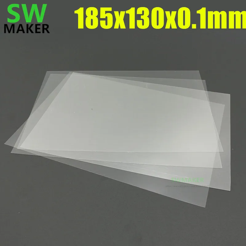 1 шт. Wanhao D7 / плюс принтер фэп изоляцией лист FEP пленка для 18 5*13 см 185x130x0.1mm |