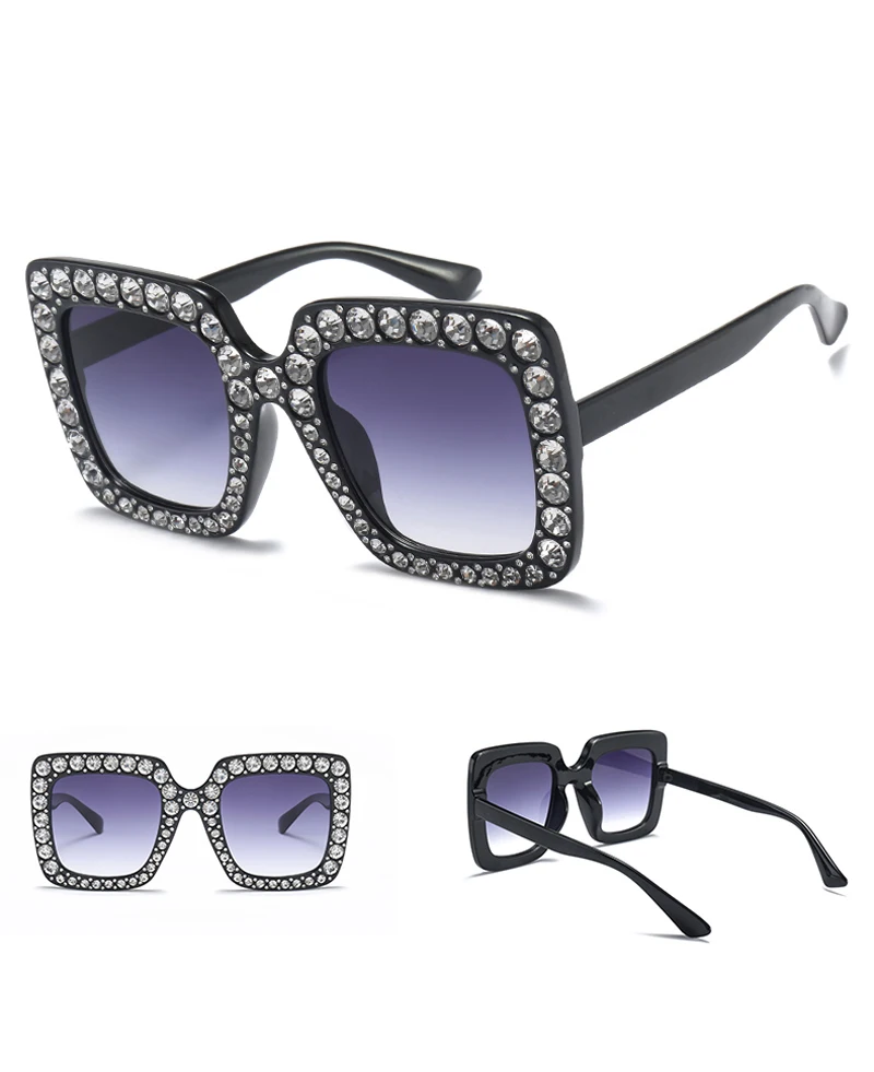 rhinestone sun glasses for women luxury brand 7080 details (3)
