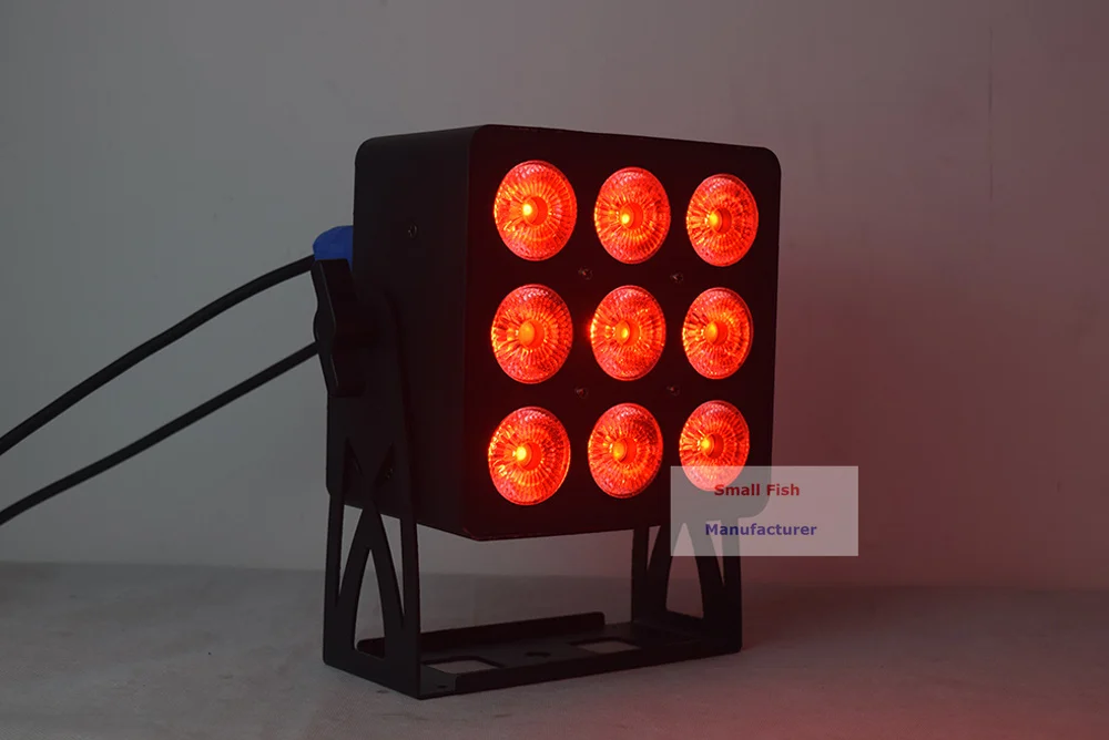 Светодиодный светильник 9x18 Вт RGBWA UV 6 в 1 светодиодный DMX512 Par сценический