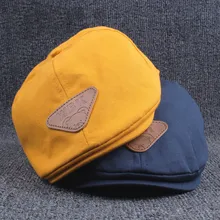 Модный детский хлопковый берет, теплые шапки для мальчиков и девочек, детская летняя Солнцезащитная шапка для детей, От 1 до 5 лет