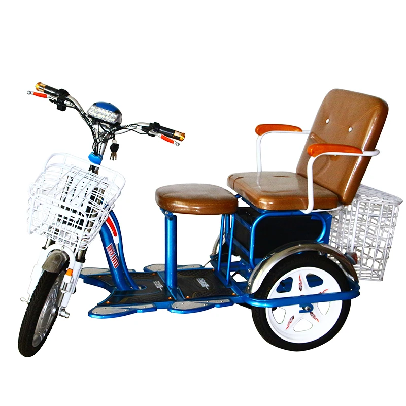 Электрический трехколесный велосипед с 250 Вт/350 Вт/500 Вт бесщеточным электродвигателем с мощной загрузкой для груза, посылка, трехколесный электрический велосипед