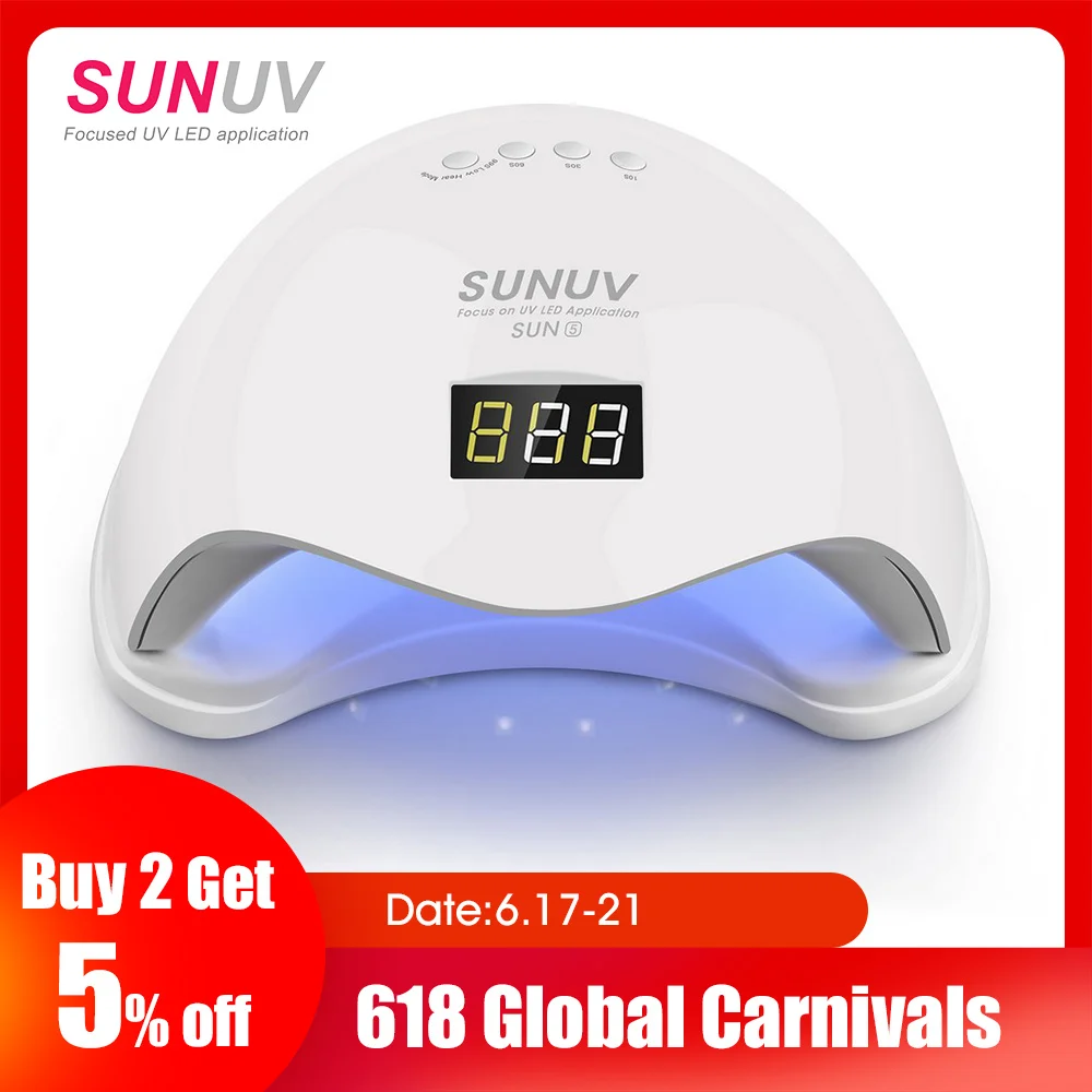 Buy SUNUV SUN5 48W Dual UV LED Nail Lamp Nail Dryer