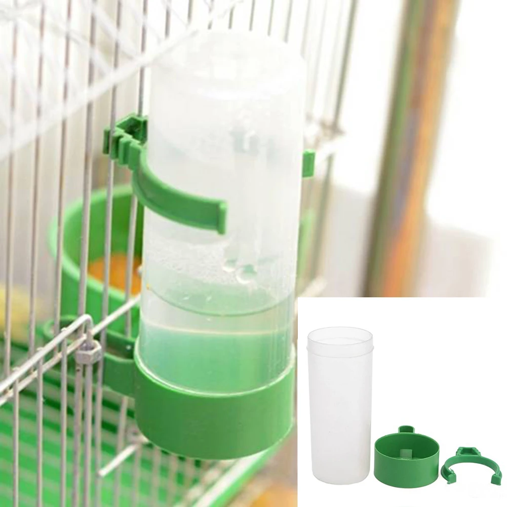 

1Pcs 60ml/140ml Parrot Bird Drinker Feeder Watering Plastic with Clip for Aviary Budgie Cockatiel Drinking Bottles