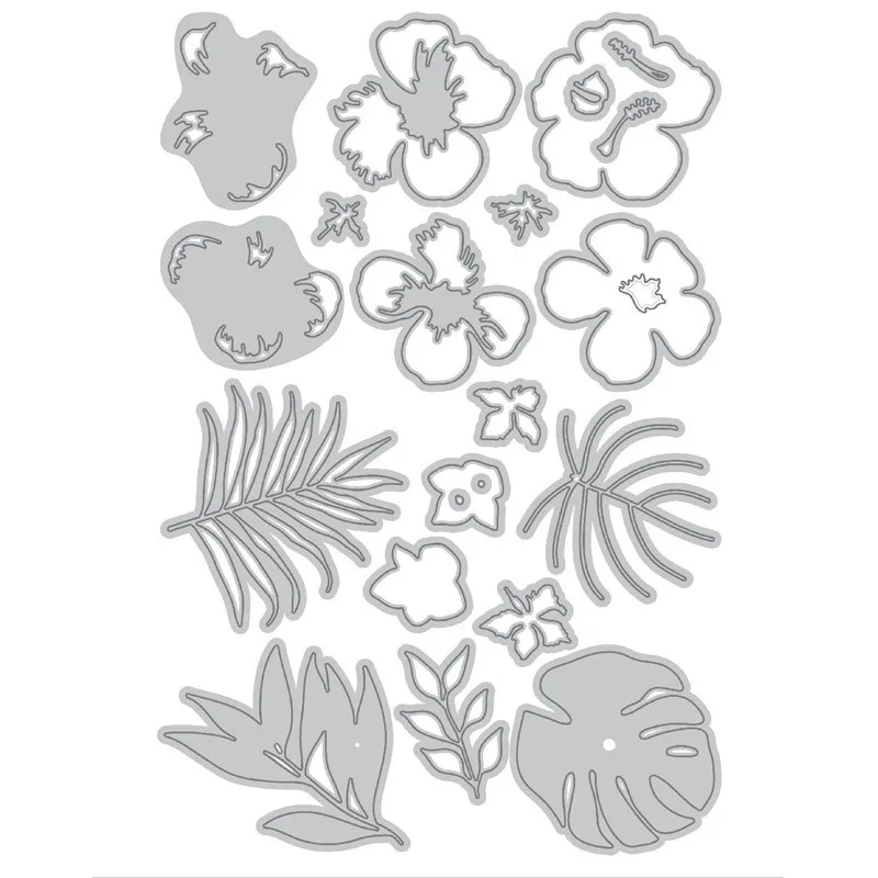 

Leaf Flower Petal Branch Metal Cutting Dies for Scrapbooking New 2019 Die Cuts for Card Making Craft Dies Stitch Troqueles