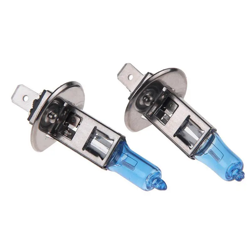 

100% brand new 2 x H1 55W Light Xenon White Car Headlight Bulbs Bulb Lamp Replacement 12V 4500K