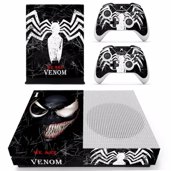 

Spider man and Venom Skin Sticker Decal For Microsoft Xbox One S Console and 2 Controllers For Xbox One S Skins Sticker Vinyl