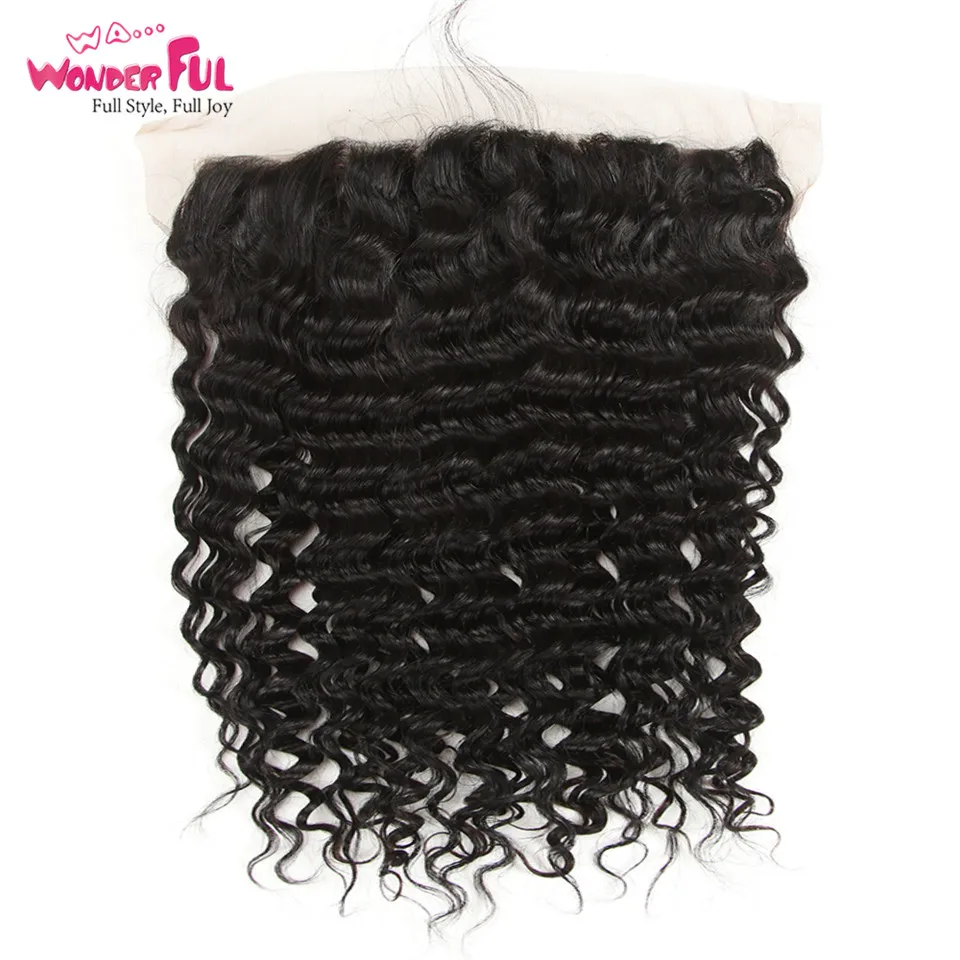 WA...Wonderful Malaysian Deep Wave Human Hair 2/3 Bundles With Ear To Ear Closure Deep Wave Bundles With Frontal Non Remy Hair WA...Wonderful Malaysian Deep Wave Human Hair 2/3 Bundles With Ear To Ear Closure Deep Wave Bundles With Frontal Non Remy Hair