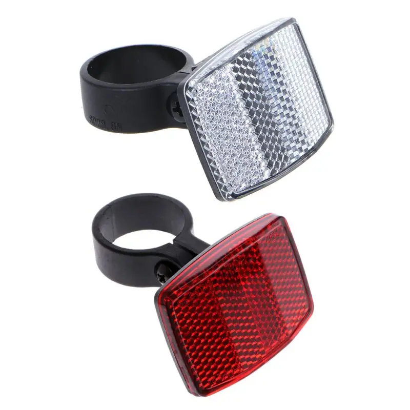 Perfect Bicycle Bike Handlebar Reflector Reflective Front Rear Warning Light Safety Lens 2