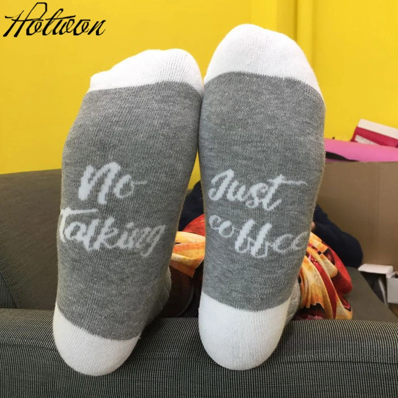 Korean Cute Tube Socks Women Preppy Style Letter Happy Lovely Thin Long