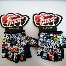 Factory wholesales finger-less Breathable bicycle gloves for kid