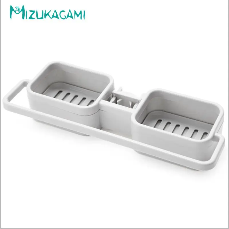 Faucet Rack Kitchen Supplies Pool Storage Rack Bathroom Sink Soap Box Sponge Rag Hanging Drain Rack