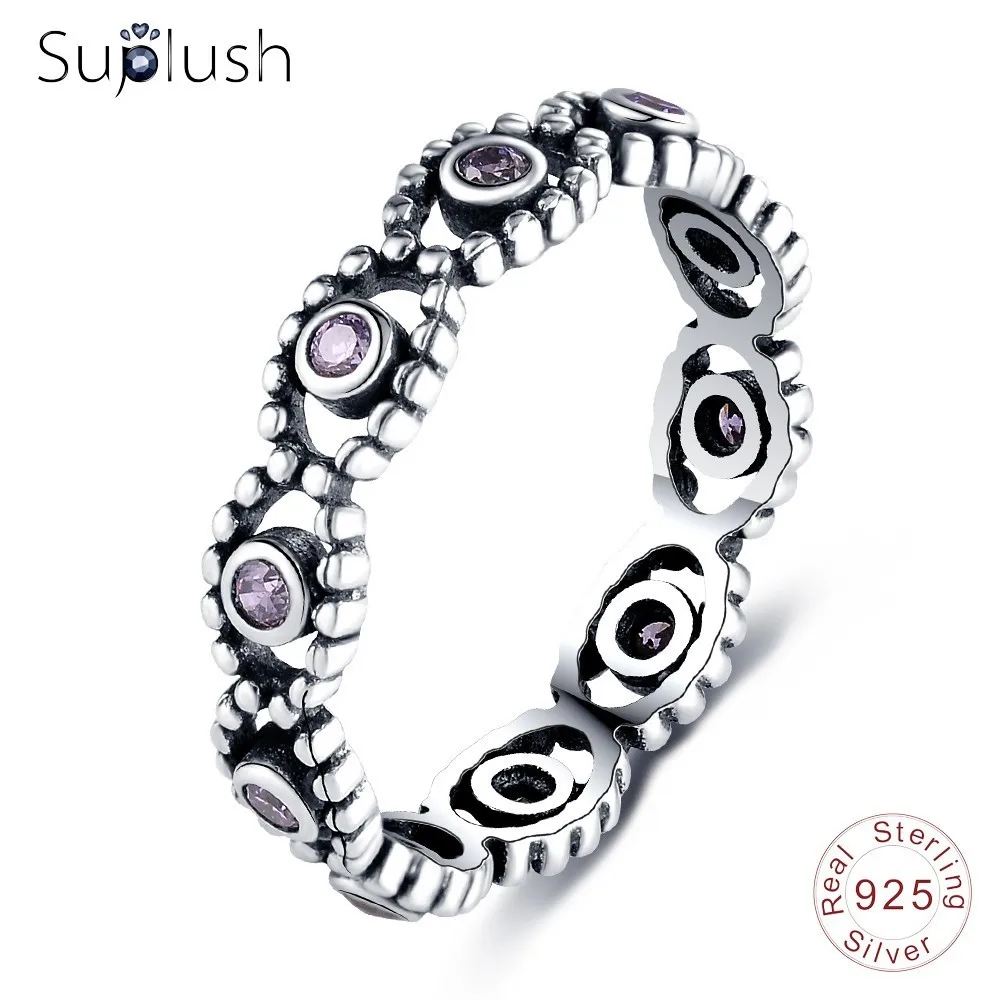 Suplush Аутентичные Real100 % 925 пробы серебряные перстни best подарок для Для женщин Fabulous