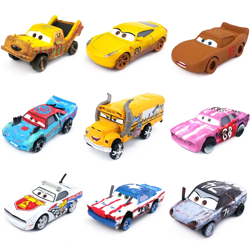 

Disney Pixar Cars 3 Miss Fritter Lightning McQueen Jimbo Metal Diecast Toy Car 1:55 Loose Brand New In Stock & Free Shipping