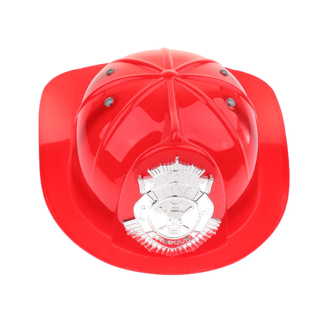 Детские ролевые игры пожарный главный защитный шлем шапка Пожарника Хэллоуин костюм мяч ролевые игрушки - Цвет: Red -Chief