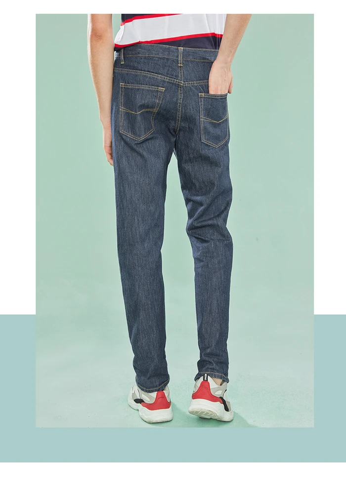 Dordano мужские брендовые джинсы модные повседневное Мужской Джинсовые штаны Хлопок Классический зауженные джинсы Masculina Mid Rise джинсовые брюки