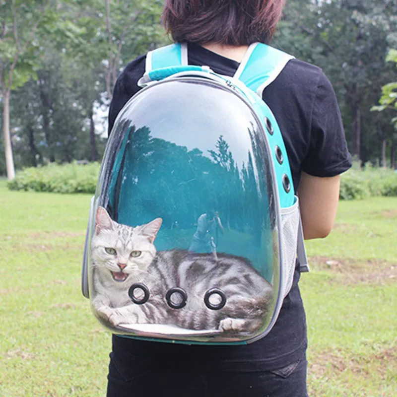 

Hot Fashion Pet Travel Carrier Backpack Dog Cat Transparent Space Capsule Breathable Hot Sale Portable for Cats and Small Dogs