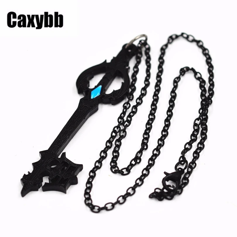 

Caxybb Chain Link Fashion Necklace Jewelry Alloy Accessories Figure Cosplay Gift Chains Necklace Kingdom Hearts Forget Leaf