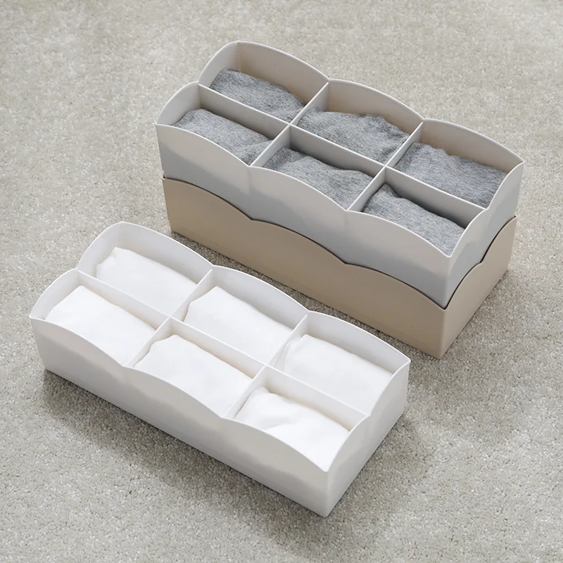 Storage Box for Underwear Bras Sorting Organizer Scarfs Sock Divider Closet Multi-size Boxes Accessories Home Key Box H1192