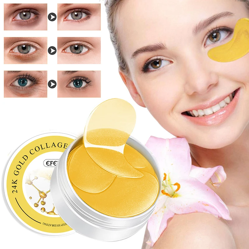 

EFERO Hydrogel Eye Patches Ageless Sleep Mask 60pcs Eye Masks Collagen Eye Mask Pads Dark Circles Moisturizing Face Mask TSLM1