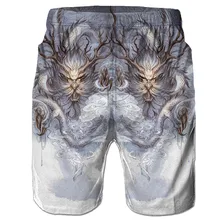 Шорты для мужчин повседневные 3D Граффити Печатные Пляжные повседневные мужские короткие брюки шорты быстросохнущая Спортивная одежда для бега пляжные шорты