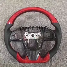 Настоящее углеродное волокно Руль Подходит для Honda civic 10th genneration углеродное волокно руль
