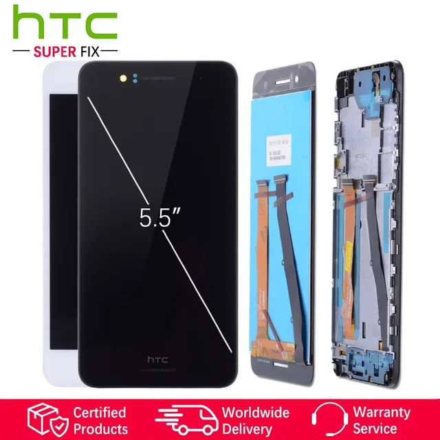 5.5" Оригинальный тачскрин дисплей экран для HTC Desire 728 сенсорный дисплей Оригинал LCD с тачскрином в рамке замена запчасти для HTC Desire 728 728G 728w Черный белый
