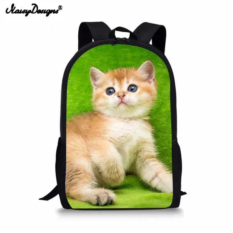 LMF1000C Британский короткошерстный Детский рюкзак с принтом кота, школьный рюкзак, школьные сумки, набор рюкзаков для ноутбука 17 дюймов для мужчин, ортопедическая школьная сумка - Color: LMF1000C