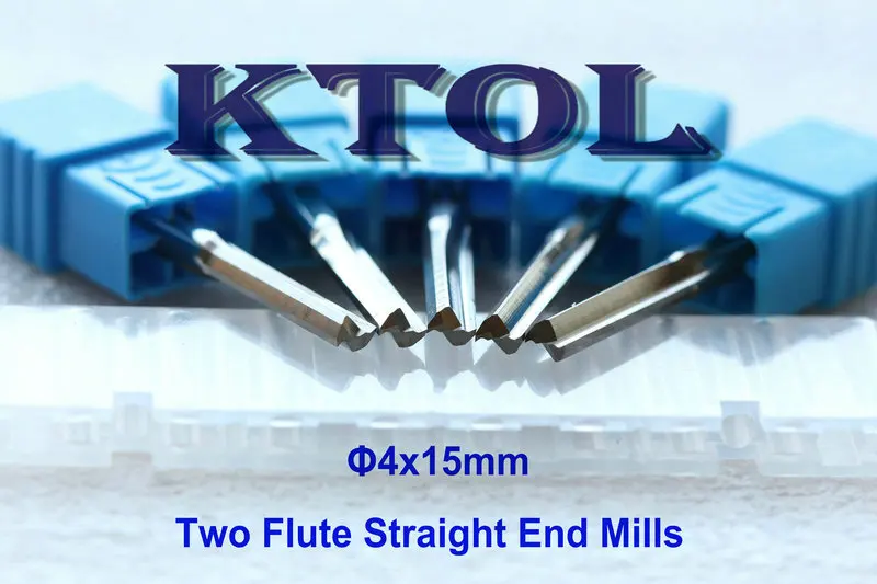 2 Flutes Straight Router Bits for Wood CNC Engraving Cutters Carbide Endmill Set Carving Cutting Milling Tool
