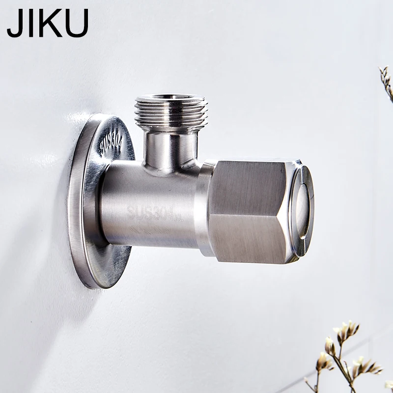 JIKU Outlet SUS 304 угловой клапан из нержавеющей стали кухонные аксессуары для ванной