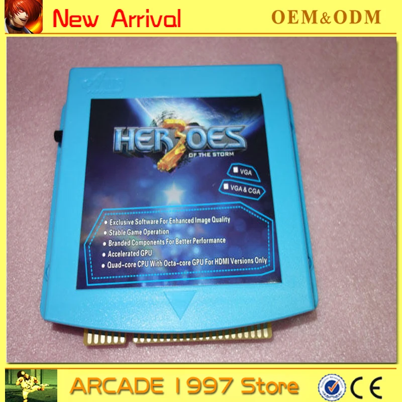 

Free shipping 1pc 645 in 1 Pandora 4 storm hero 3 series game multi game board CGA & HD output for Arcade Game Cabinet