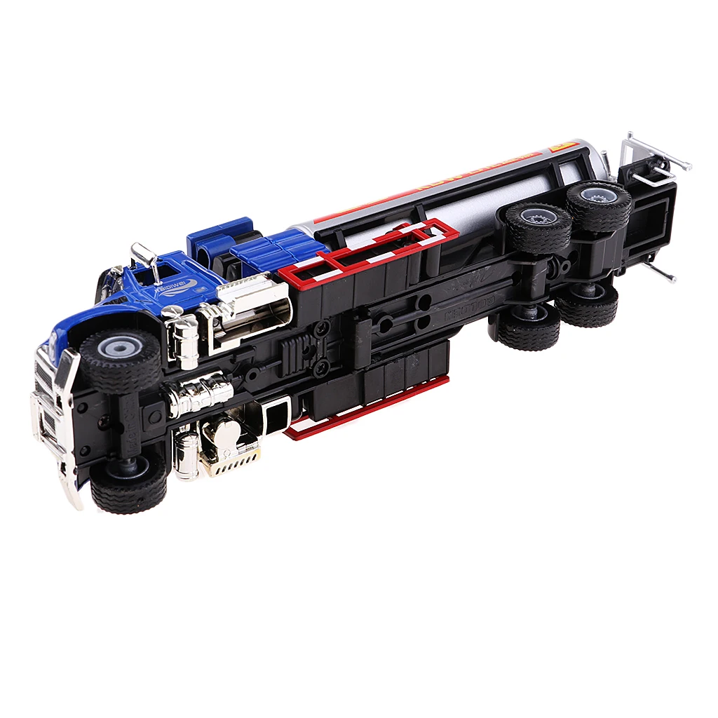 Alloy 1:50 Scale Oil Transport Car Oil Carrier Tank Truck Model Diecast Vehicle Children's Toy Car Gift