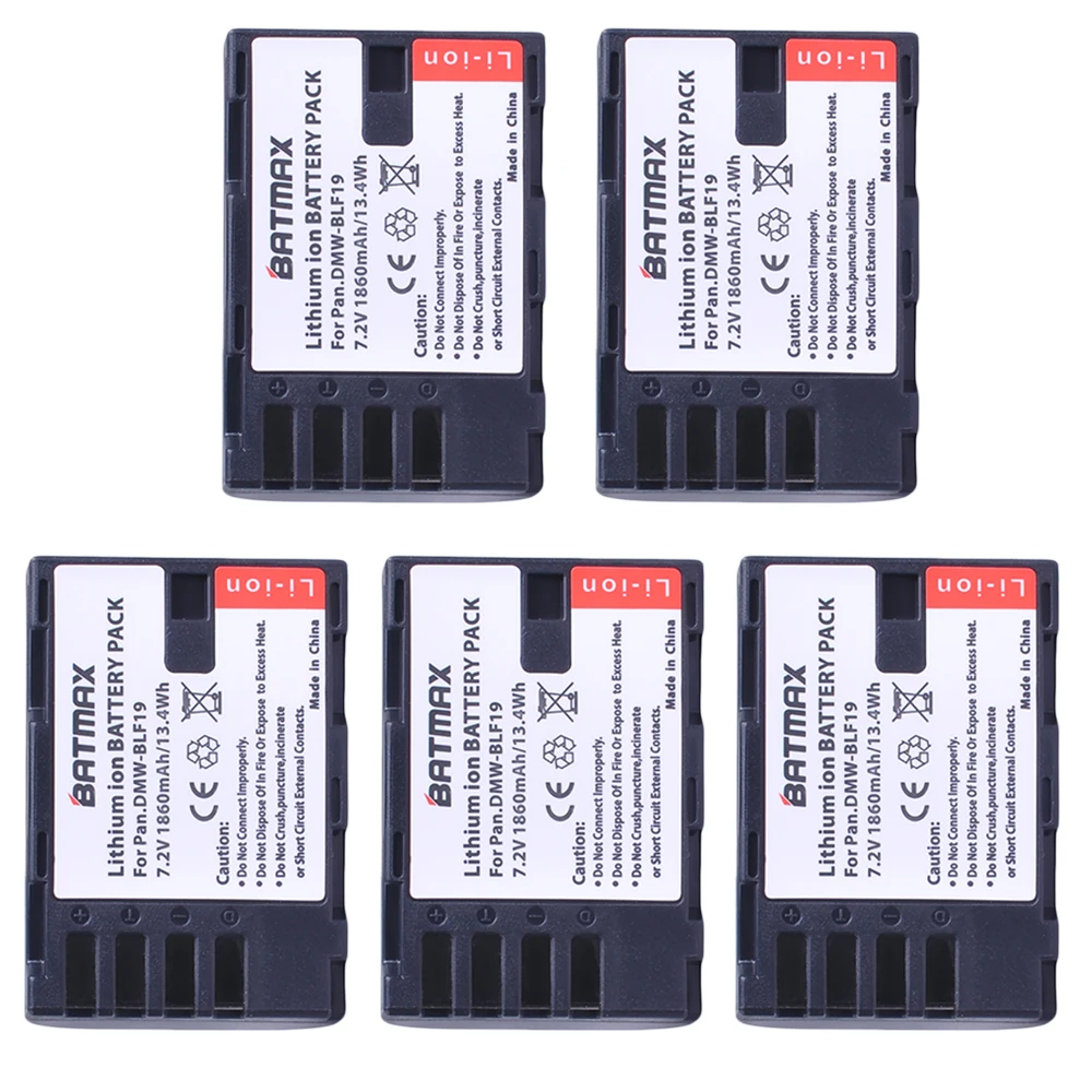 5 шт. 1860 ма · ч|battery for camera|li-ion battery rechargeablelumix |