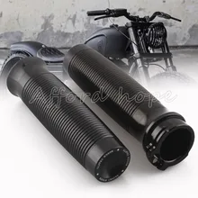 1 пара, мотоциклетные, 1 дюйм, 25 мм, грубые, черные ручки для рукоделия, подходят для Harley Sportster XL 1200 883 на заказ