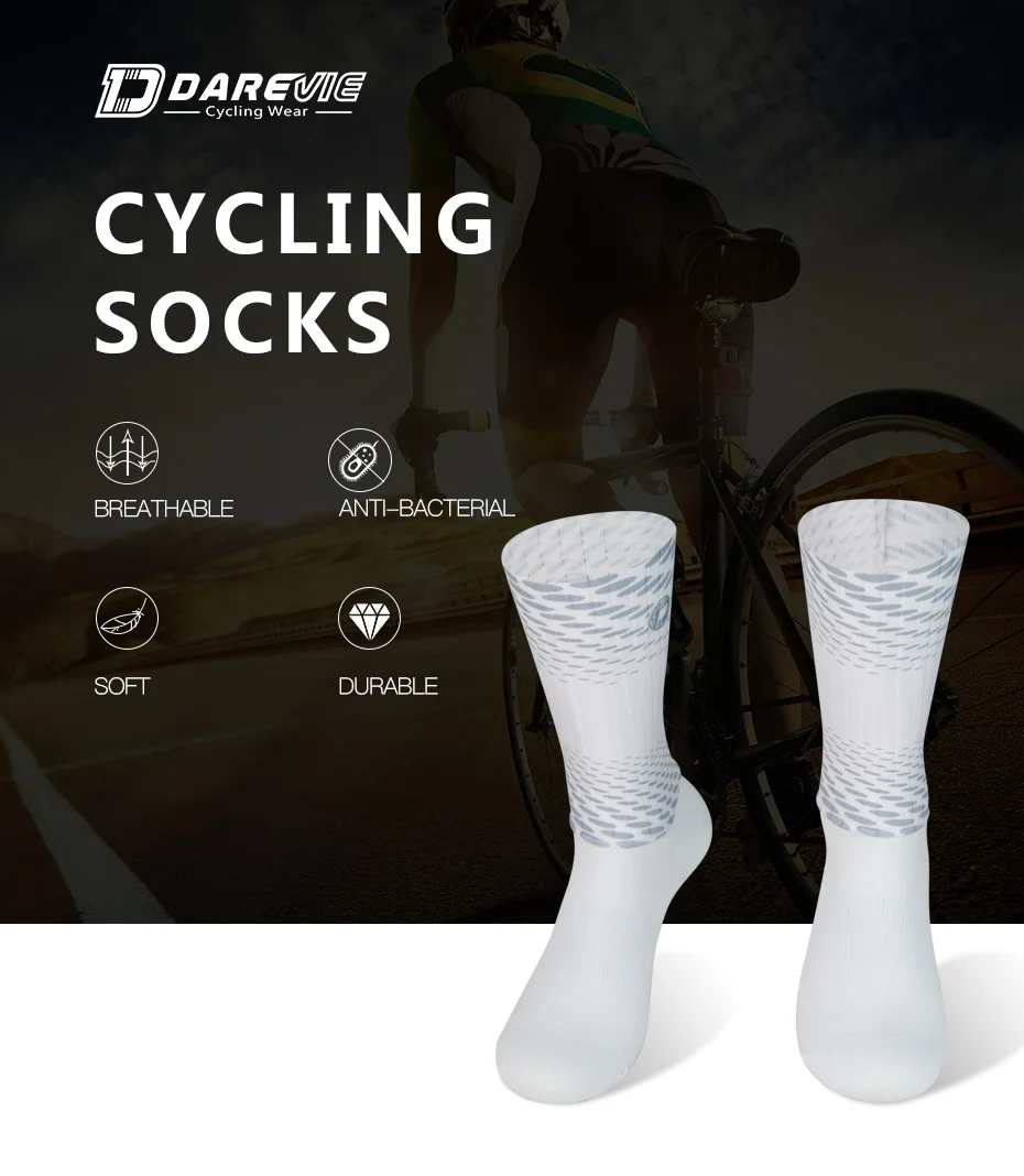DAREVIE Men Cycling Socks Anti-Slip Bike Sock Professional High Speed Aero Breathable Racing MTB Road Women Cycling Sockings DAREVIE Men Cycling Socks Anti-Slip Bike Sock Professional High Speed Aero Breathable Racing MTB Road Women Cycling Sockings