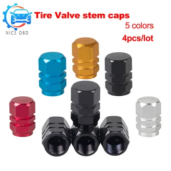 

4pc/lot Theftproof Aluminum Car Wheel Tires Valves Tyre Stem Air Caps Airtight Cover hot selling high quality car-styling