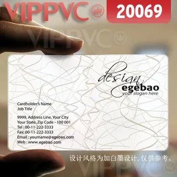 

20069 spa business cards - matte faces transparent card thin 0.36mm
