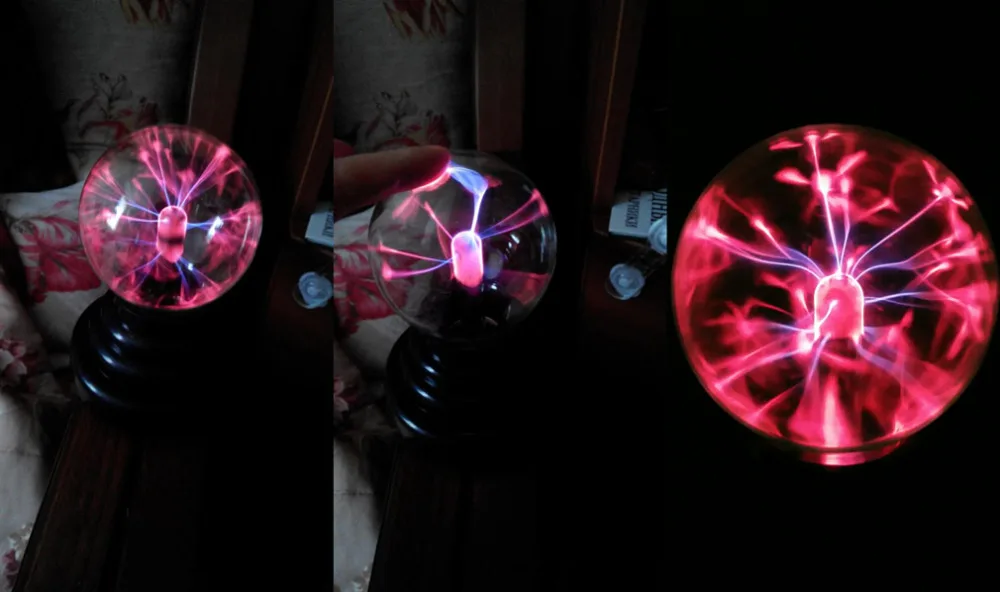 ICOCO Одежда высшего качества 3 дюйма Магия USB Plasma Ball Сфера свет магия плазменный шар кристалл прозрачный свет лампы украшения дома