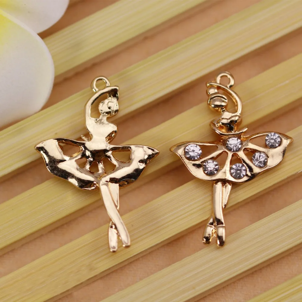 Buy 10pcs Fashion Jewelry Metal charms Ballet dance