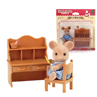 Sylvanian Families пушистые фигурки куклы кукольный домик игровой набор аксессуары стол/Paino/раковина/плита с одной фигурой - Цвет: 18138