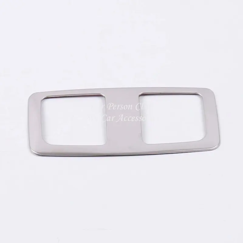 04-Rear 1pcs Silver Для MAZDA CX-3 CX3 передний задний светильник для чтения с блестками крышка лампы рамка панели отделка из нержавеющей стали аксессуары для автомобиля - Цвет: 04-Rear 1pcs Silver