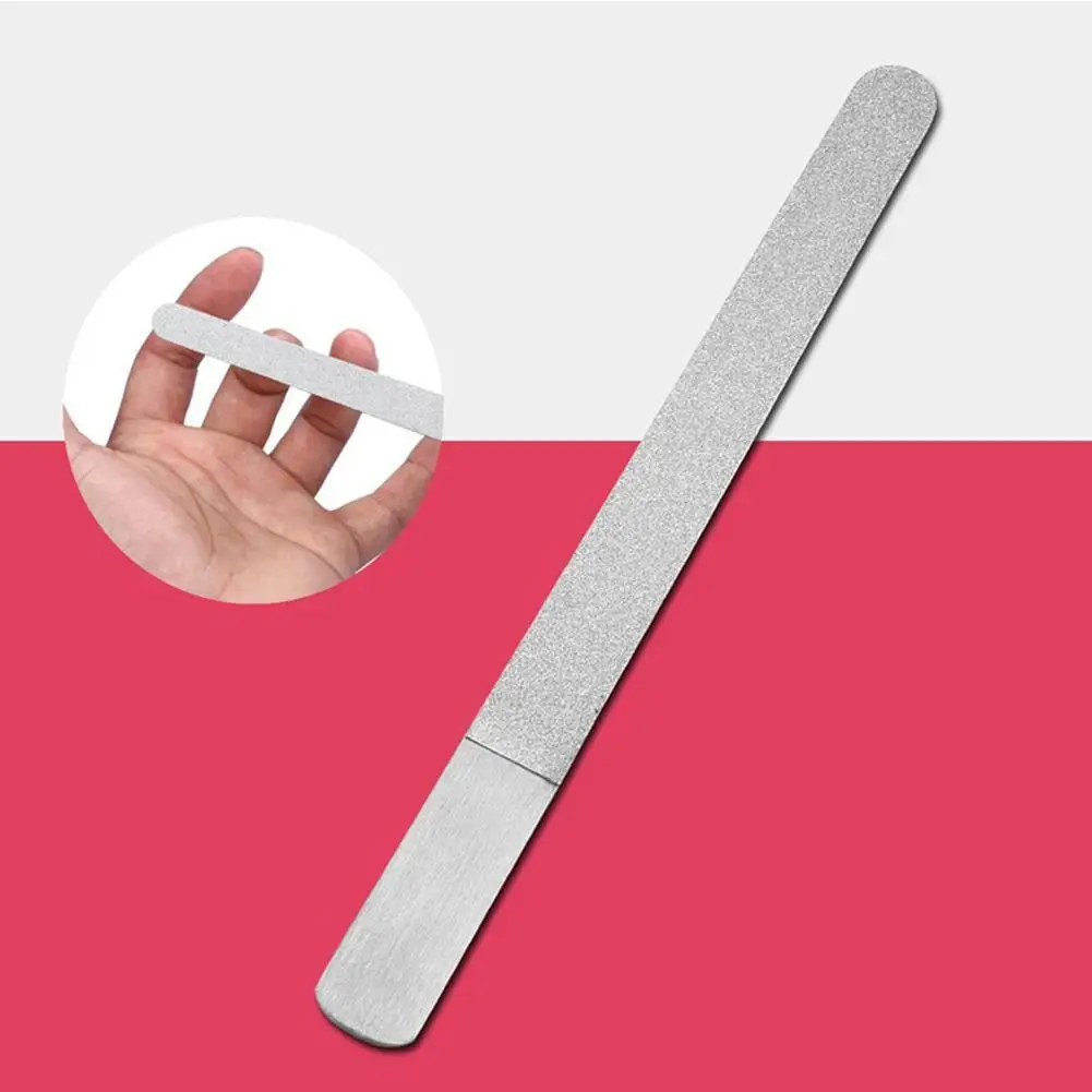 

Stainless Steel Dual Sided Nail File Metal Grinding Rod Scrub Nail Art File Manicure Pedicure Tool