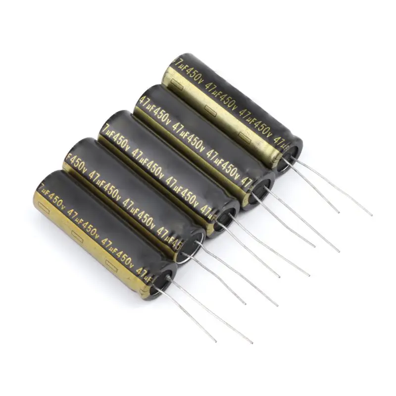 

5pcs 450V 47UF Aluminum Electrolytic Capacitors For LCD TV LED 13x42mm