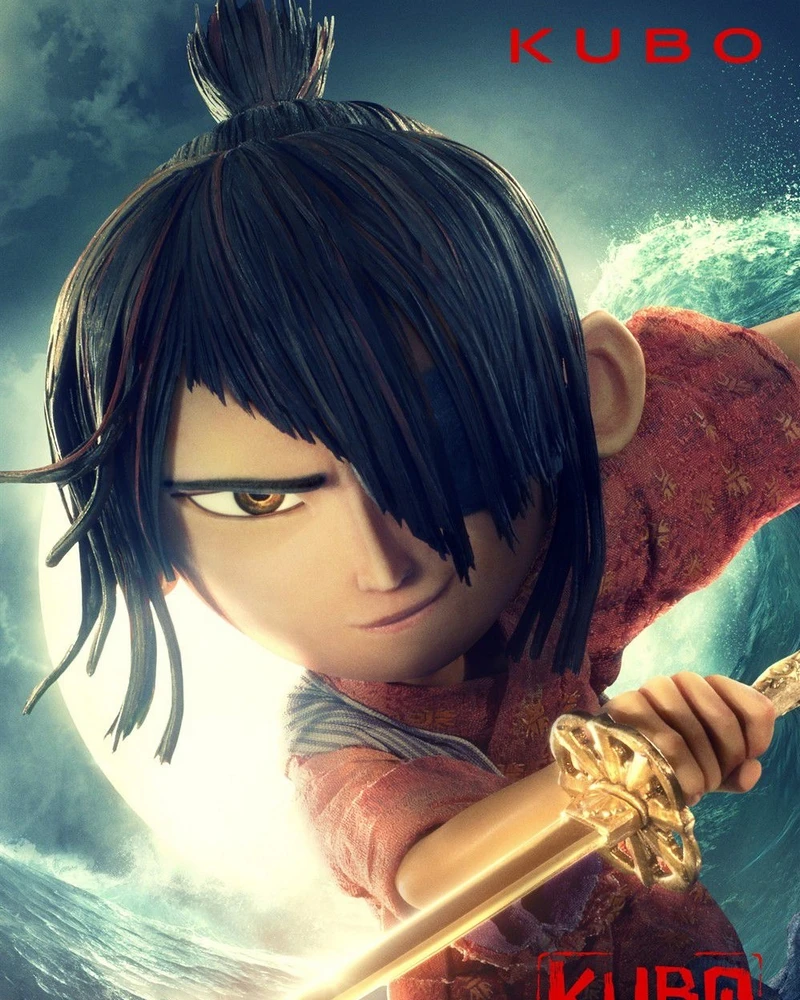 Парик для косплея Kubo из Кубо и двух струн Бесплатная доставка на Хэллоуин