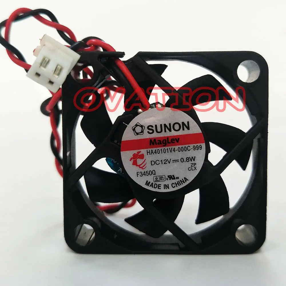 

1pc SUNON HA40101V4-000C-999 DC12V 0.8W cooling fan 40*40*10mm 2-wire