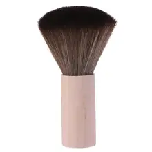 Деревянная ручка мягкая для шеи уход за кожей лица Пылесосы Парикмахерская кисточка из волос для очистки для парикмахерской косметический инструмент