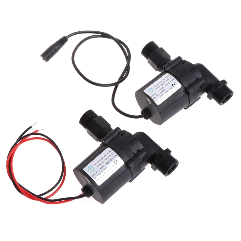 

DC12V 18W Beer Pump Black Homebrew Circulation Brushless Water Connector Silent Mini Water Pumps 10L/min