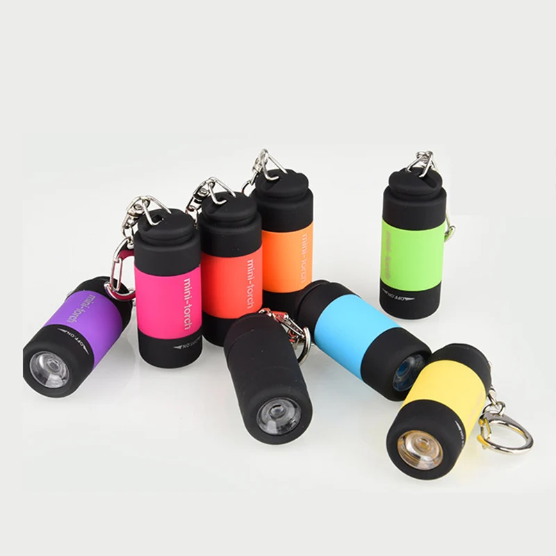 

New Mini Waterproof USB LED Light Rechargeable Flashlight Lamp Pocket Keychain Torch USB Gadgets