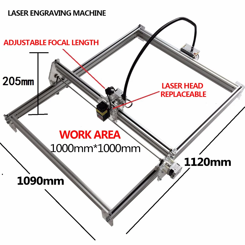 DIY 15000 МВт 15 Вт большой выгравировать вырезать машину 100*100 см Лазерная гравировальная машинка лазерный принтер бренды передовые игрушки